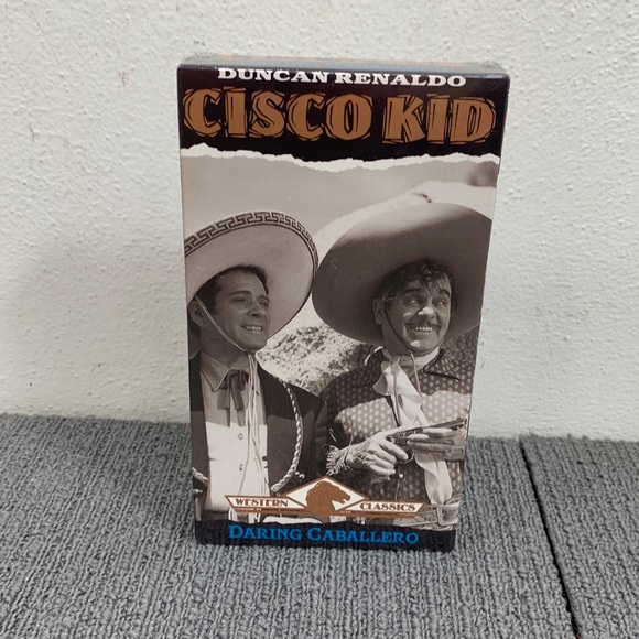 Cisco Kid Daring Caballero 1949 VHS 1994 Western Classics Black & White New - Picture 1 of 9